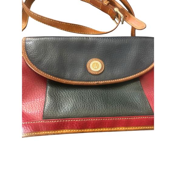 La Tour Eiffel Paris Purse VTG Handbag Multi Color Genuine Leather Shoulder Bag - Picture 2 of 13